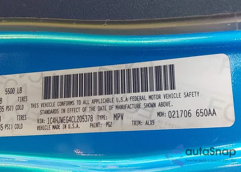 2012 Jeep Wrangler Unlimited Sahara from USA, damaged, VIN 1C4HJWEG4CL205378